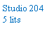 Zone de Texte: Studio 204 5 lits